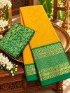 Mandana By Aab Mercerised Copper Silk Saree 